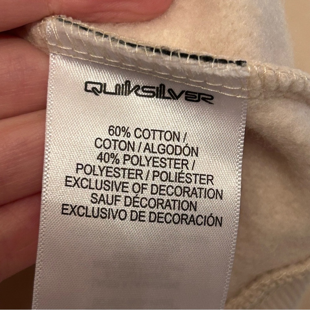 Quiksilver Over The Wave Fleece Zip-Up Hoodie Boys XL 🆕 - Picture 6 of 8